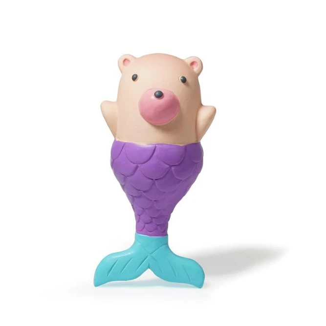 cartoon bear head fish tail Latex Dog Toy hot sell pet toy