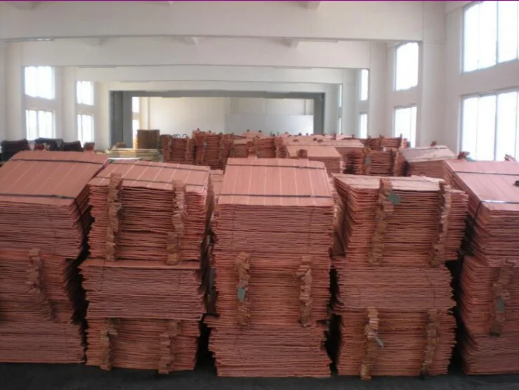High purity Electrolytic copper cathode 99.9% copper sheet factory price