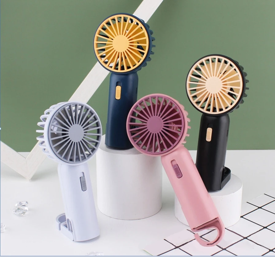 Small electric cooling handheld standing usb rechargeable battery portable mini fan