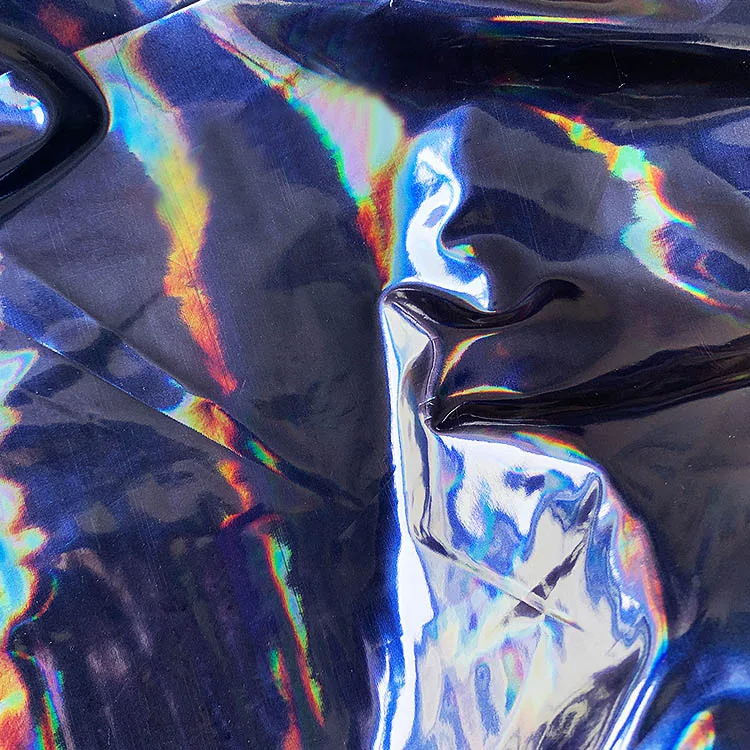 laser pu leather 4 way stretch leather for trousers