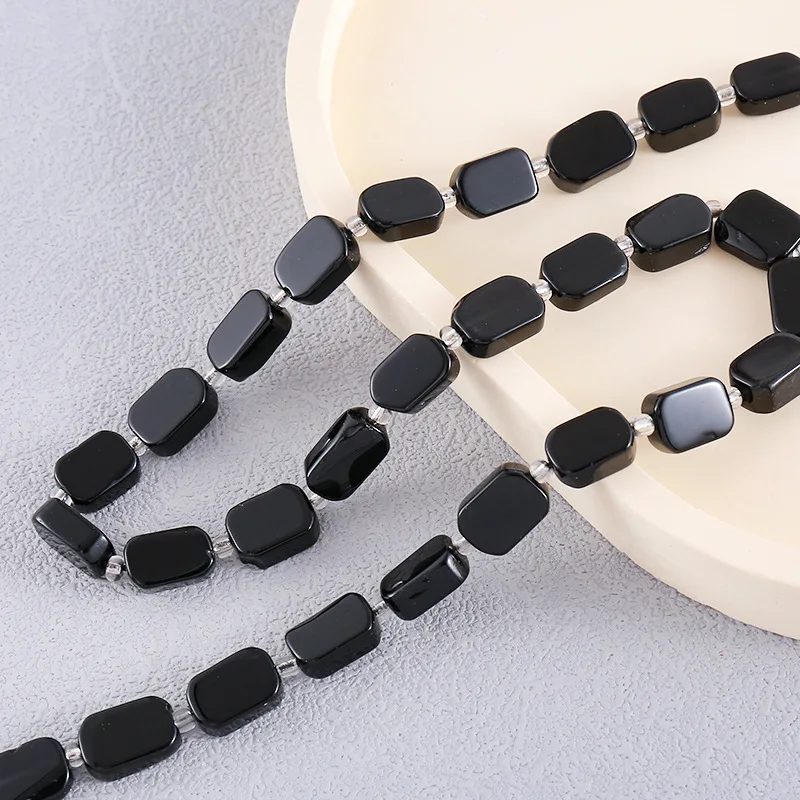 8*12MM Natural Lapis Tiger Eye Stone Beads Semi-finished Loose Beads For Jewelry Making