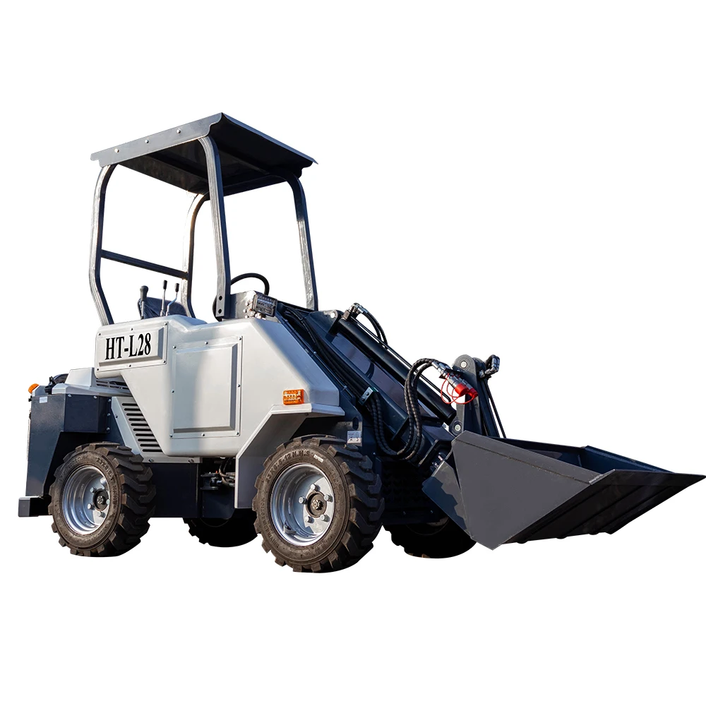 Mini Loader With Bucket Attachment Front End Loader HT-L28  Meeting CE/EPA/EURO 5 1-2 Ton Rated Load Farm Applicable