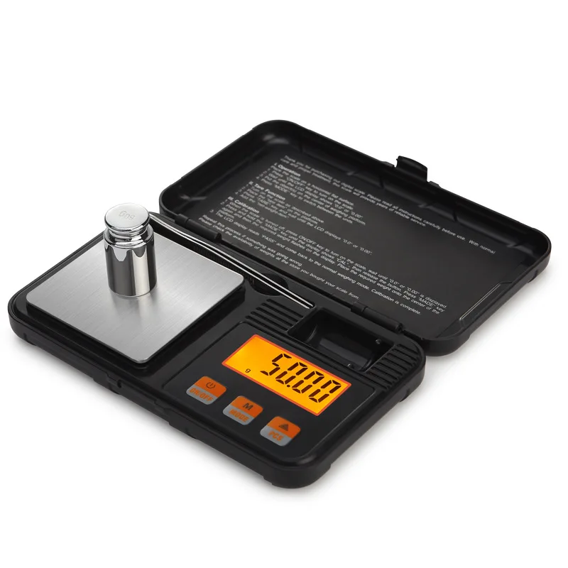 Milligram and 50g Calibration Weights - Portable Electronic Digital Mini Precise Professional Scale