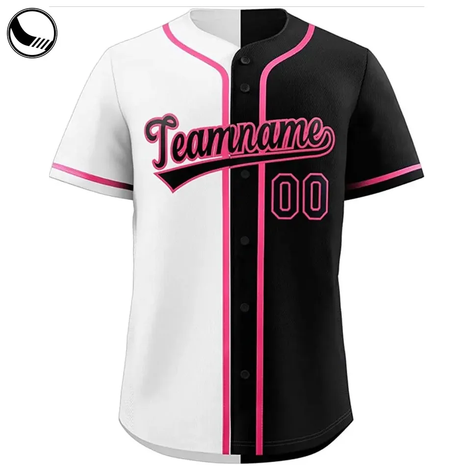 BETHERIVAL sewing pattern v neck custom baseball jerseys sublimation