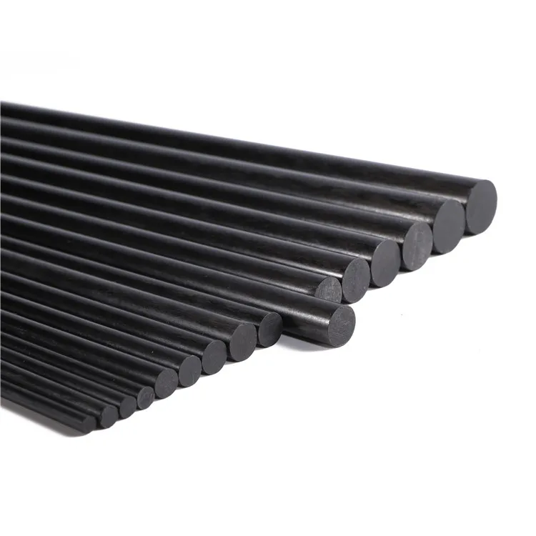 Carbon Fiber Manufacturing Stable Structure 6mm 8mm 10mm 16mm 25.4mm Solid Carbon Fiber Rod 5mm
