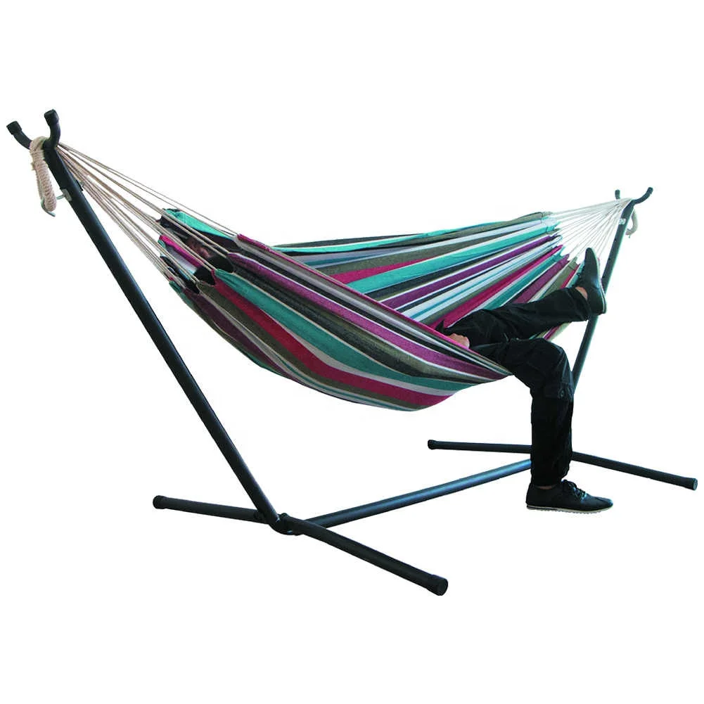 Portable Canvas Hammock Thicken Chair Swing Outdoor Garden Home Travel Camping Hammock Double Single People Hanging Bed