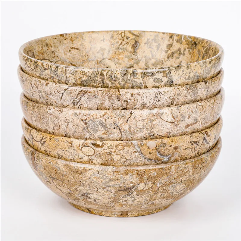 
Wholesale Natural Rock Decorative Engraved Crystal Rose Quartz Fruit Singing Bowl 