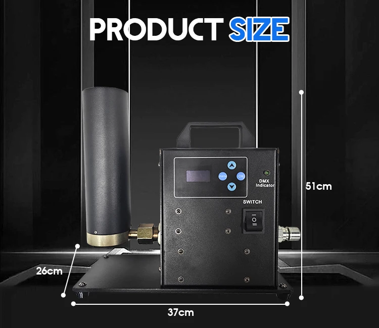 Reliable Music Concerts co2 cannon dj fog machine 1 heads co2 jet cannon for club
