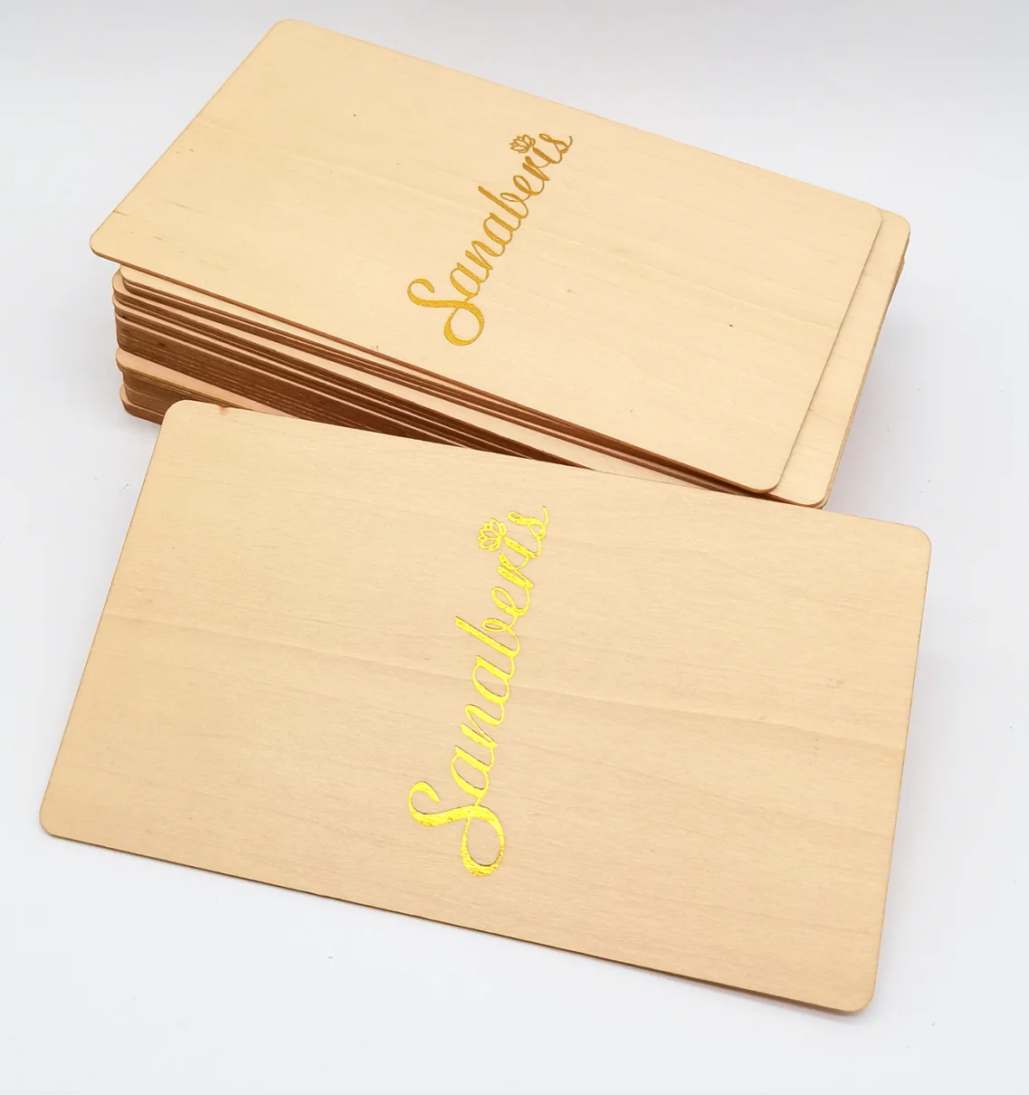 High Quality Green 100% Recyclable rfid wood Cards Smart Rfid Wood Business Membership VIP Card