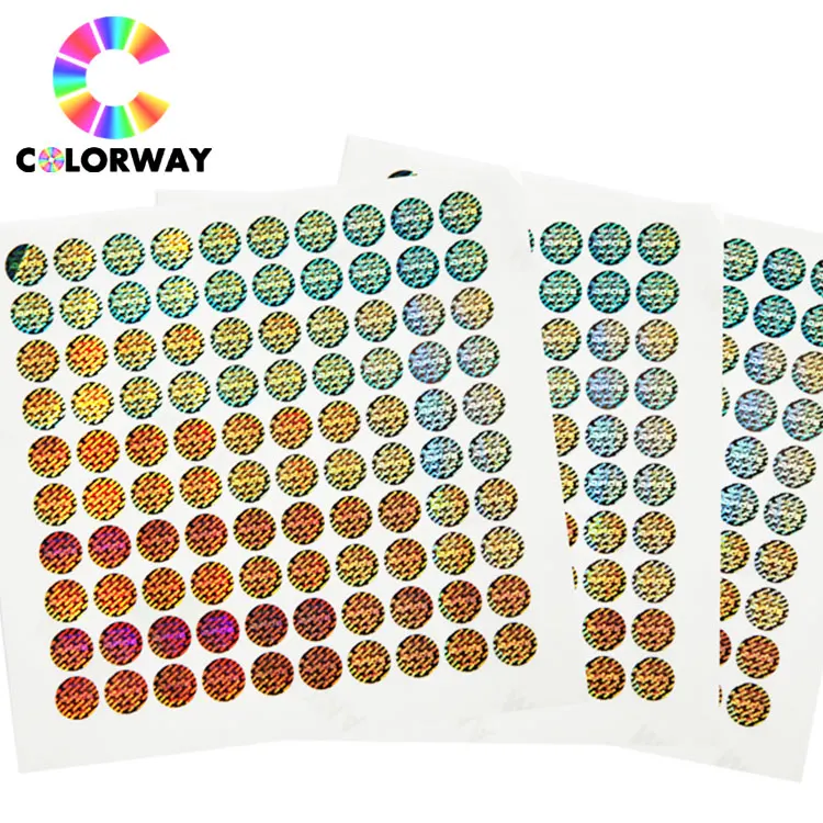 EURO antifake Clear Private ID Card Holographic Stickers security effect hologram sticker