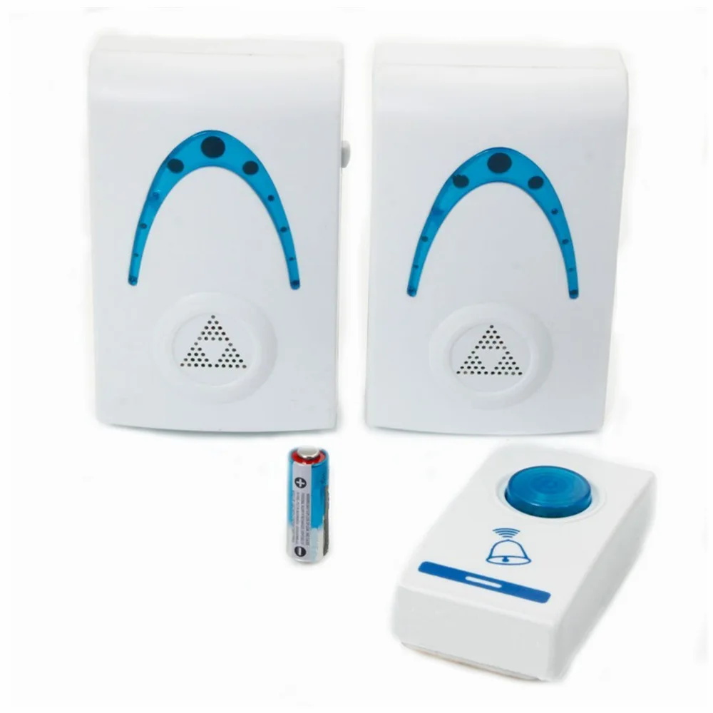 Portable wireless doorbell battery powered multipurpose audio wireless video doorbell Wireless Doorbell with Push Button