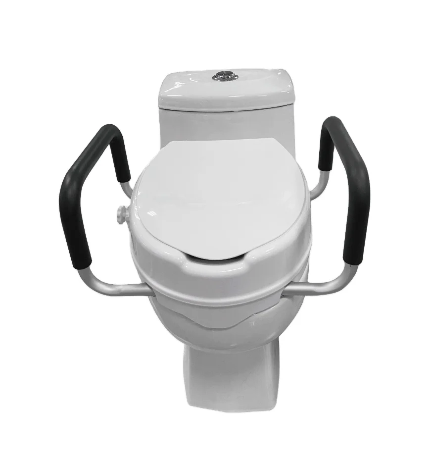 Уход за домом защитные шлемы 2 дюйма PP прочный поднятое сиденье для унитаза со съемной подлокотник и крышки пожилых людей