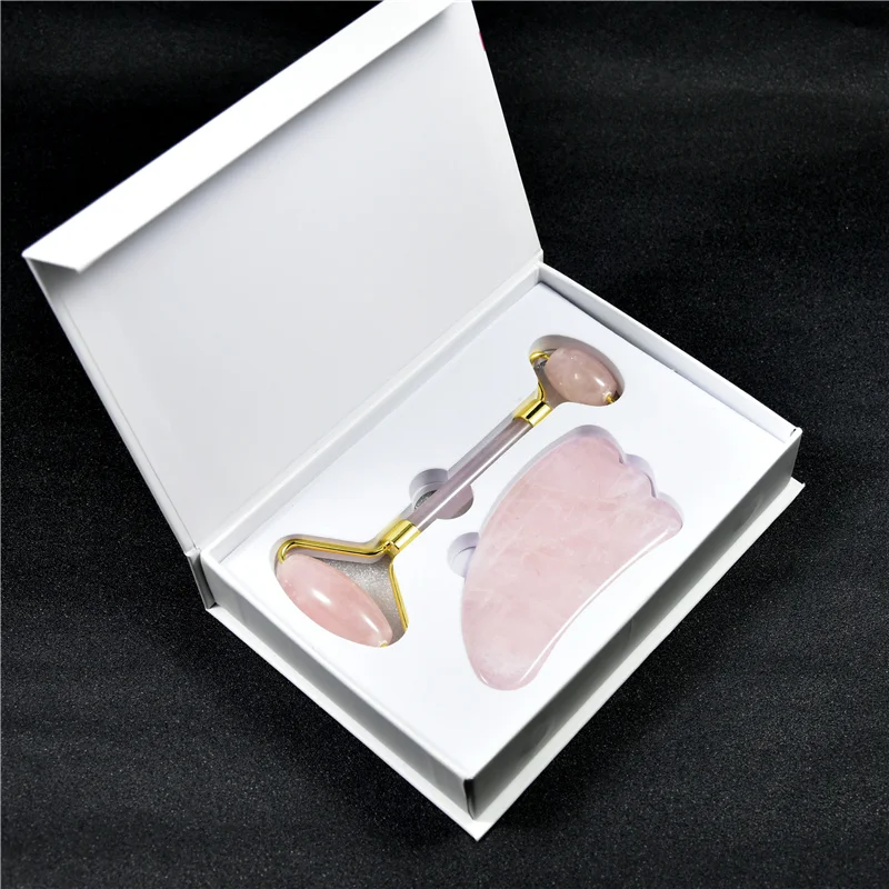 Wholesale Crystal Facial Roller Rose Quartz Roller Crystal Face Roller for Massage