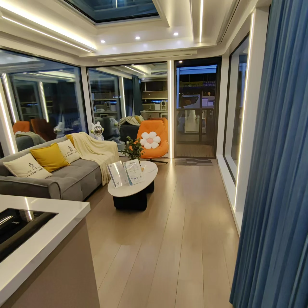 Waterproof Steel Mobile Bar Home Boat Warehouse Bathroom Exterior Living Room Office Building Dining Supermarket Courtyard