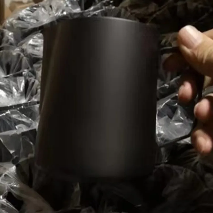 Barista Espresso Coffee Jug Set Stainless Steel Eco-Friendly600ml Milk Frothing Jug with Drinkware for Camping