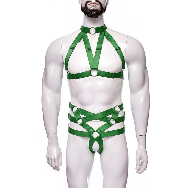 Новые товары, высококачественная одежда с вырезами для выступлений на груди для геев, одежда для выступлений, мужской сексуальный комплект нижнего белья