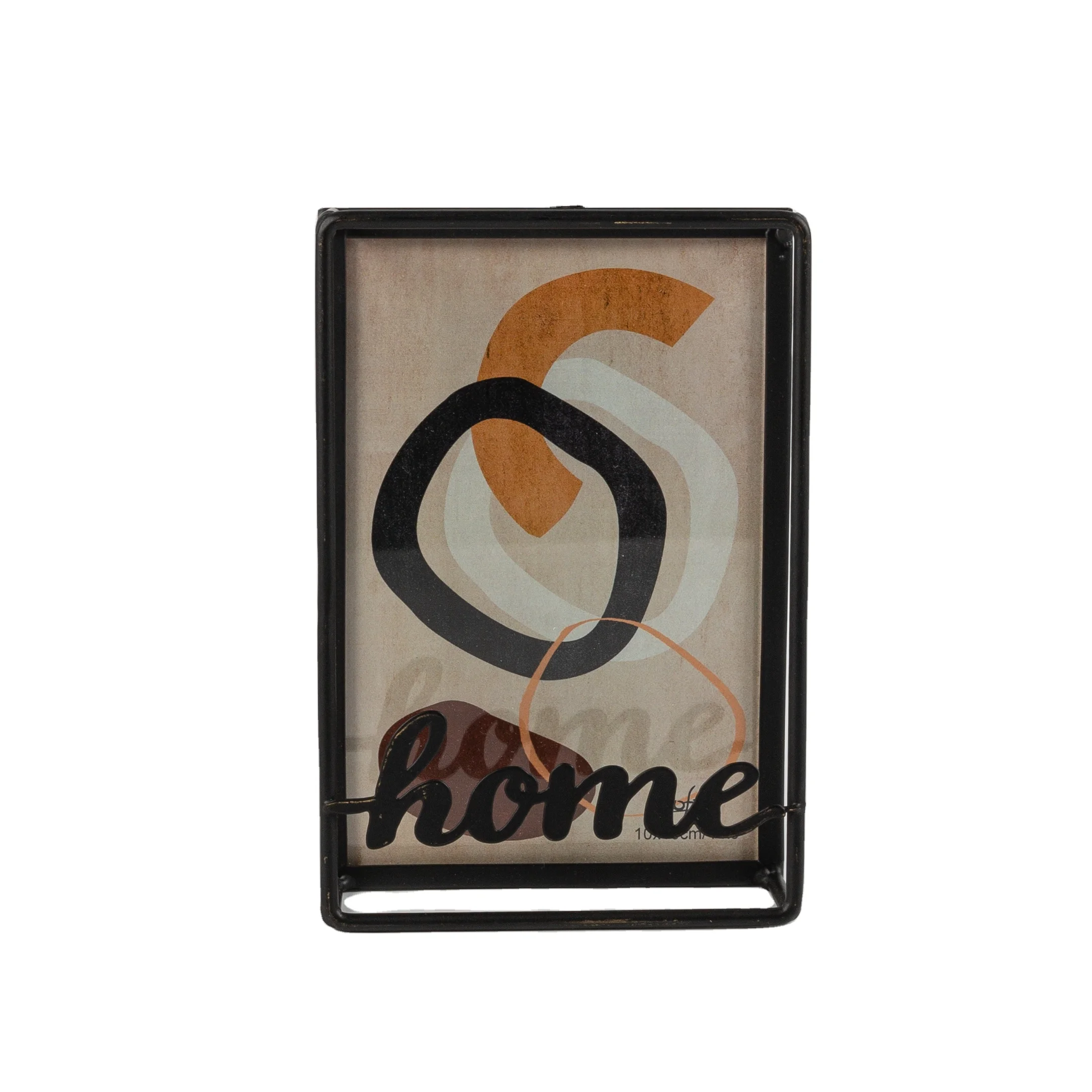 Sofine  Metal Luxury design Top quality Decorative Real glass with words for Picture foto Frame