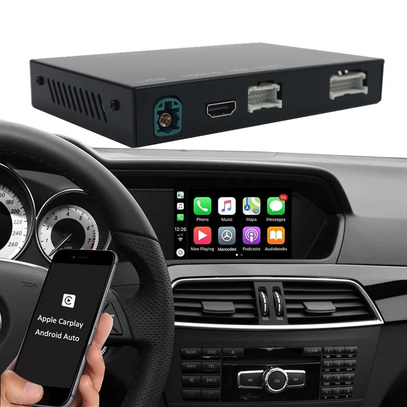 Беспроводной интерфейс Apple CarPlay для Mercedes Benz с зеркальной навигацией AirPlay