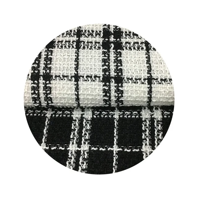 China Manufacturer Wholesale Tweed Fabric For Female Overcoat