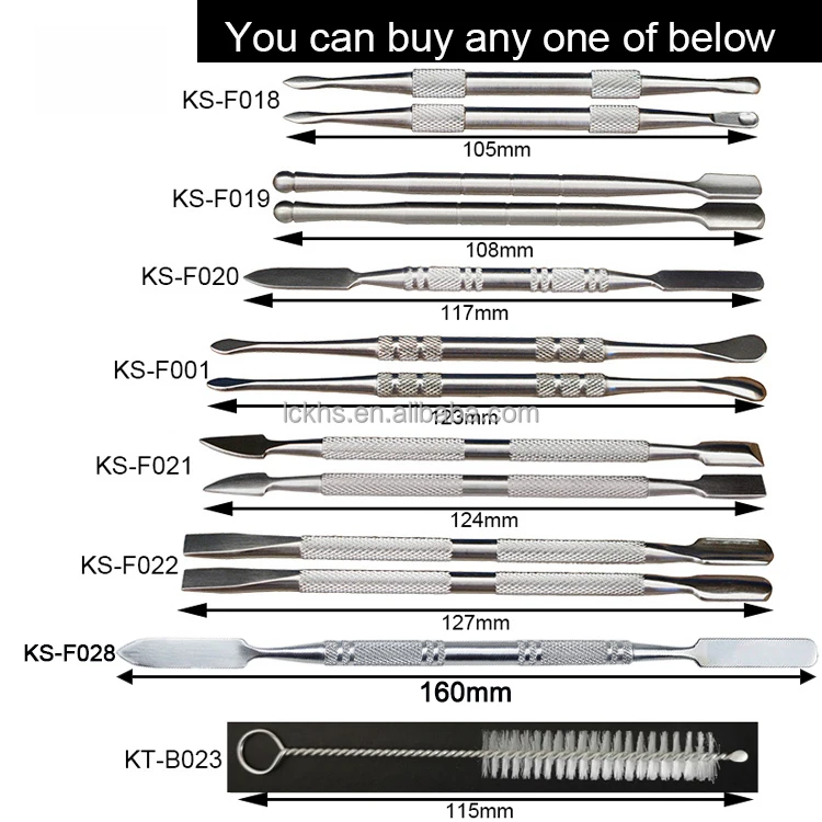 Custom Silver Stainless Steel Double-Sized Sculpting Clay Tool Kits Art Carving Tools