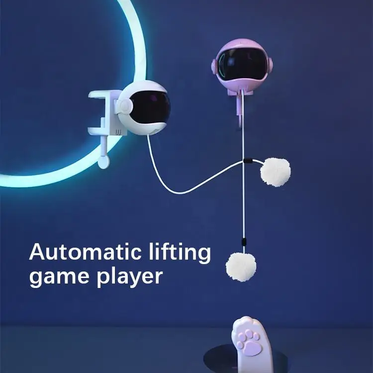 Amazon New Automatic Lift Smart Teaser Stick Electric Scratching Ball Interactive Cat Toy