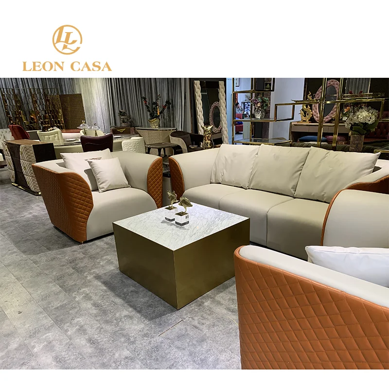 High Quality Luxury Antique Sofa European Velvet Sofa Set Furniture Living Room Sofas Leather Luxury Italian