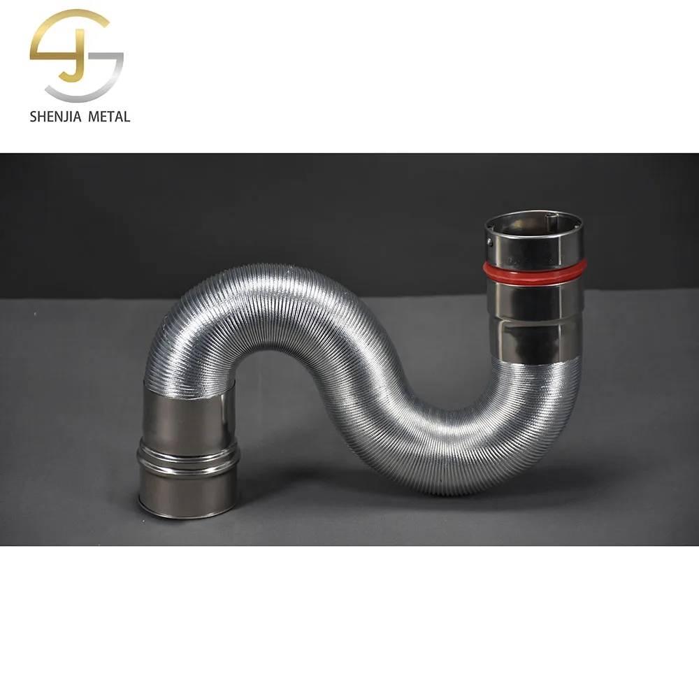 Stainless steel single-layer exhaust pipe water heater chimney advanced anti-shedding function 60mm household extension pipe