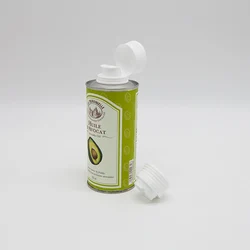 250ml Empty food grade cans can edible olive oil round tin cans