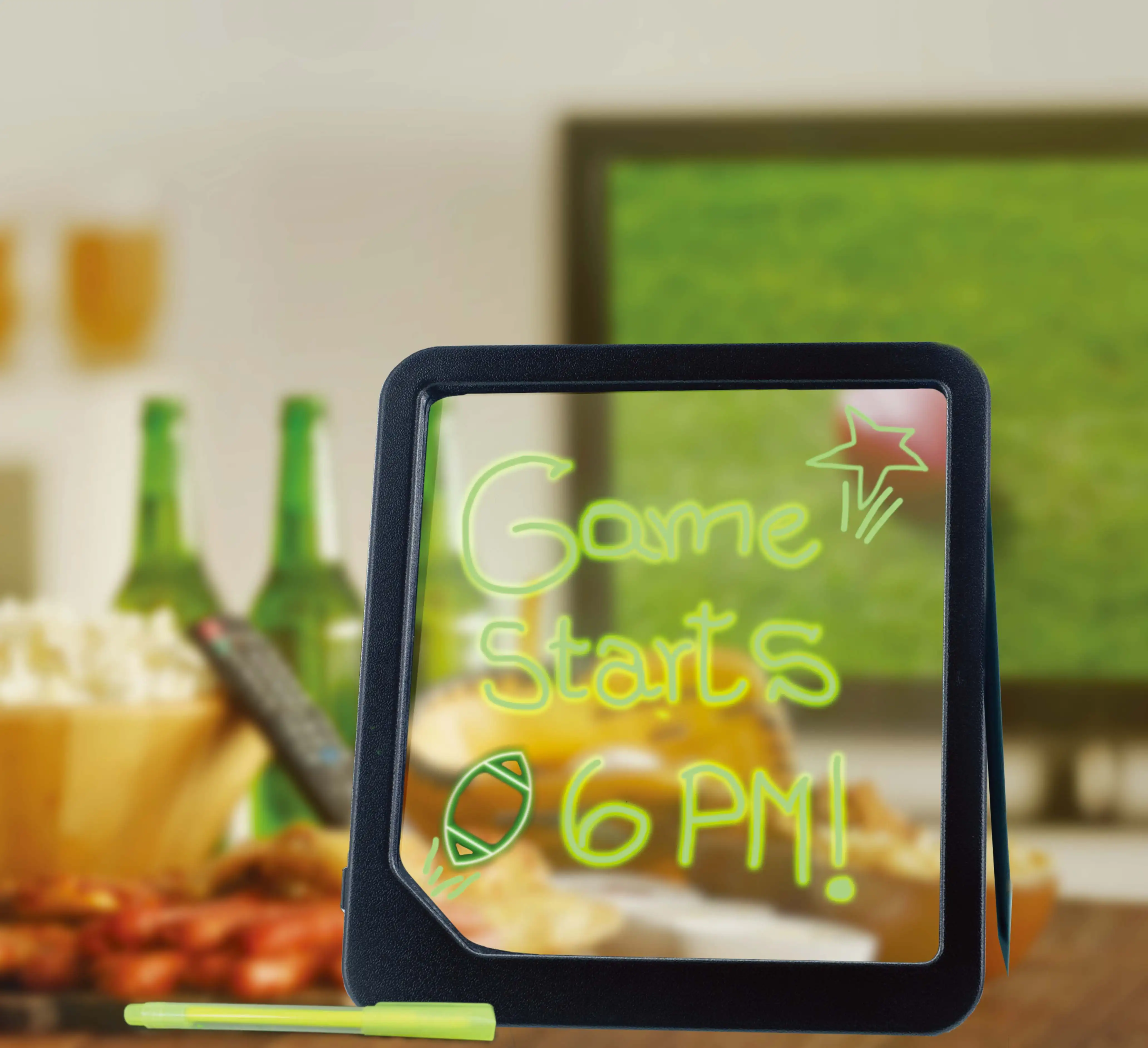 Novelty Gift LED Light Up transparent Board with 1 Marker hand writing Light Box