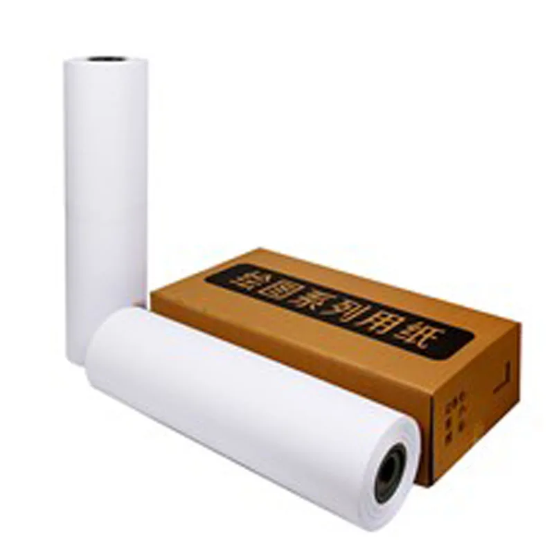2019 Hot Product Factory Price CAD Drawing A1 Paper Roll White or Colored A4 Tracing Paper Roll