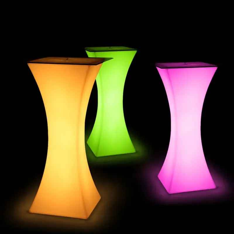 Modern design Rechargeable bar led furniture table for party/wedding