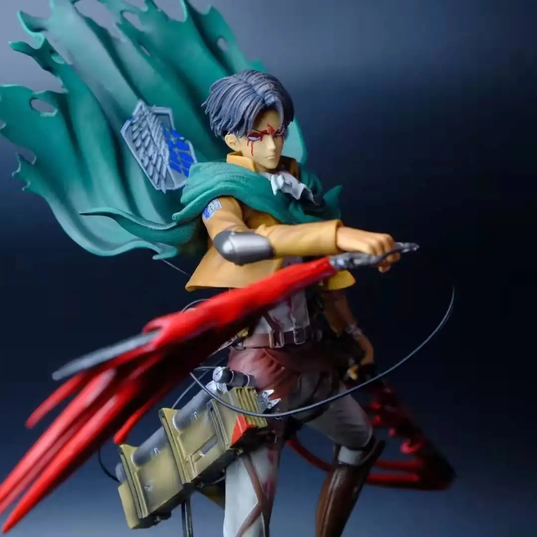 Hot-sale High Quality Boxed PVC 35CM Anime Toy Levi Attack On Titan Action Figure