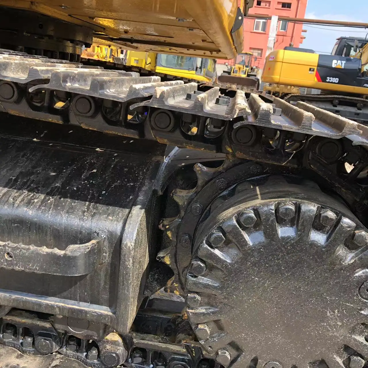 cat 320d used excavator yellow