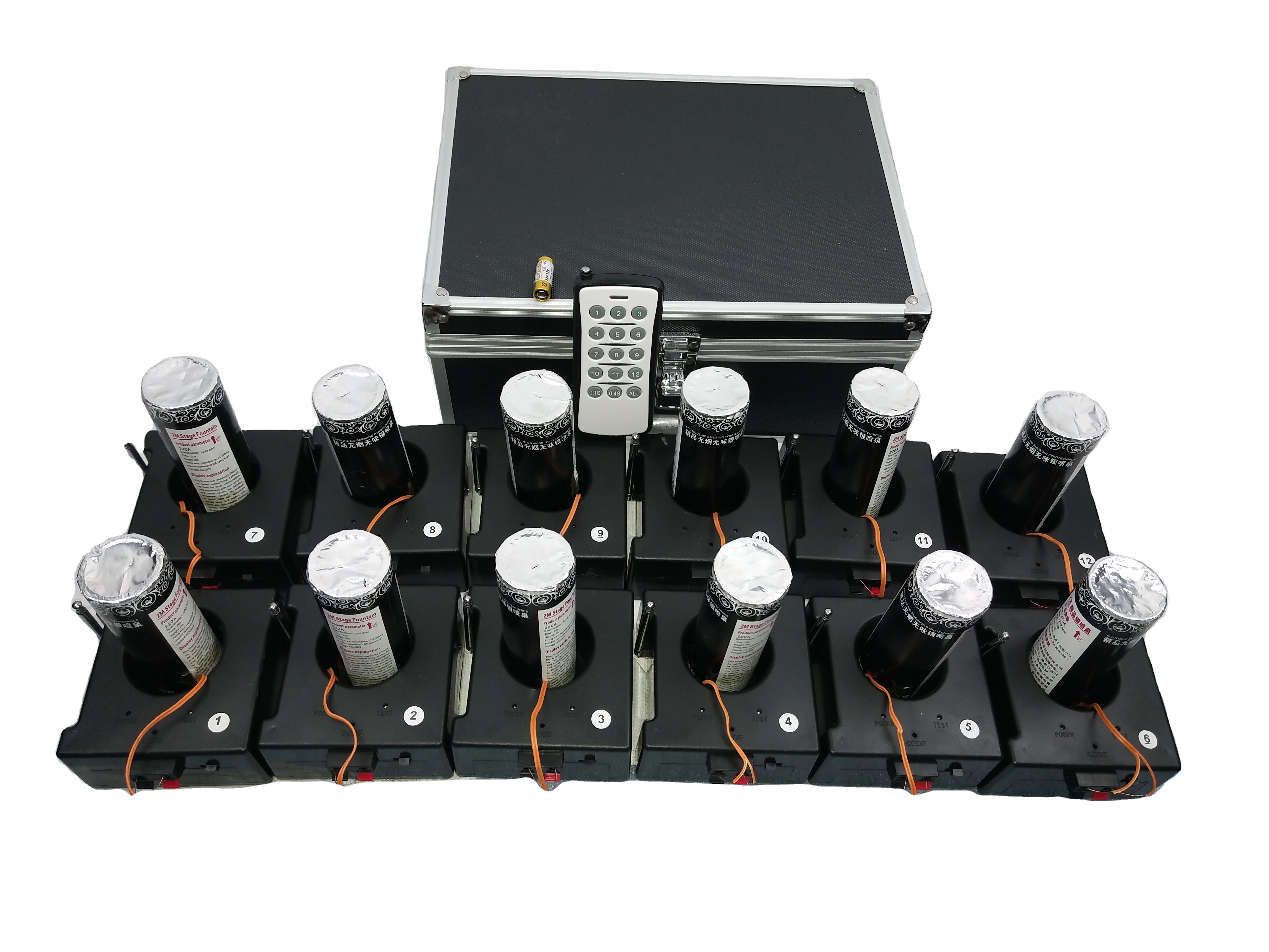 12 receivers ice fountain fireworks ignition system cold fountain stage pyrotechnic firing system for wedding party show