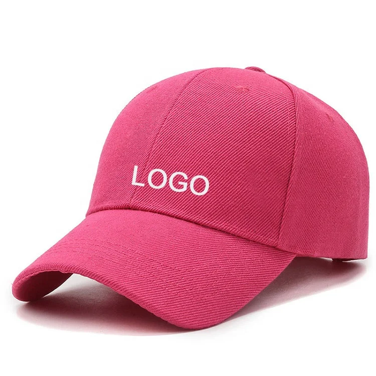 USA High Quality Printing logo baseball caps and hats unisex 100% polyester/cotton piping running hat custom outdoor sports caps