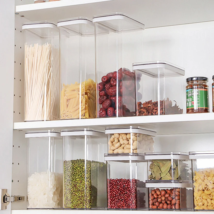 Free Sample Huge Discount Cereal Transparent Eco-friendly Seasoning Red Bean Kitchen Storage Bins Box