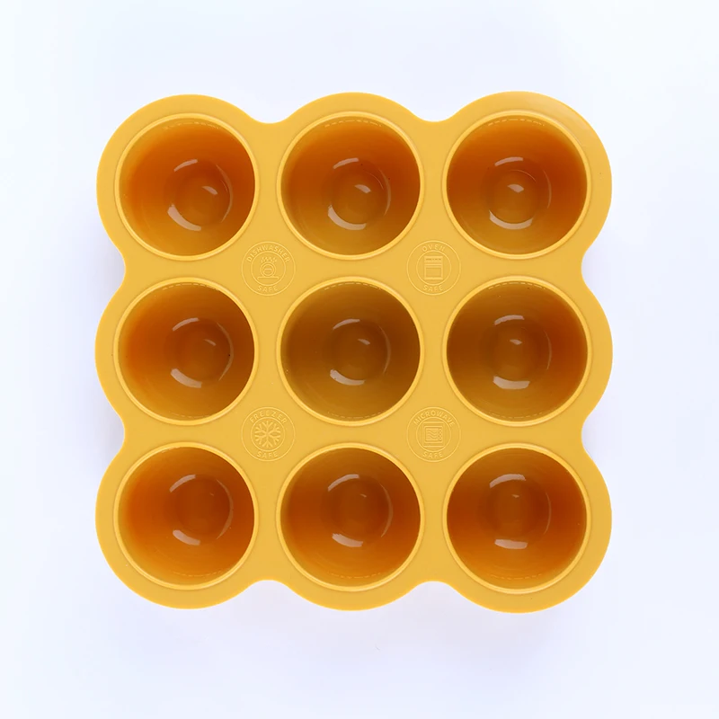 2024 hot selling food grade bap free soft silicone green branded thin ice cube trays cubes