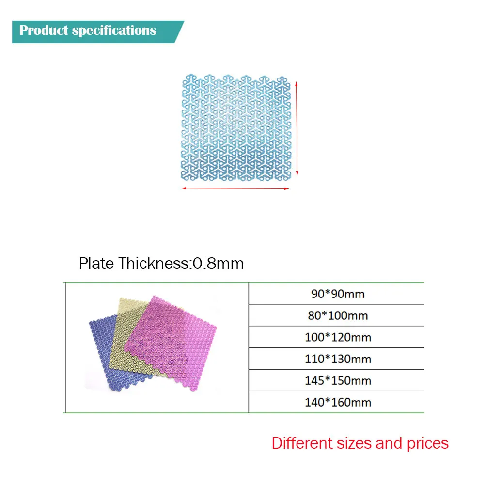 Surgery Titanium Locking Plate foret Maxillofacial MESH Plates And Screws