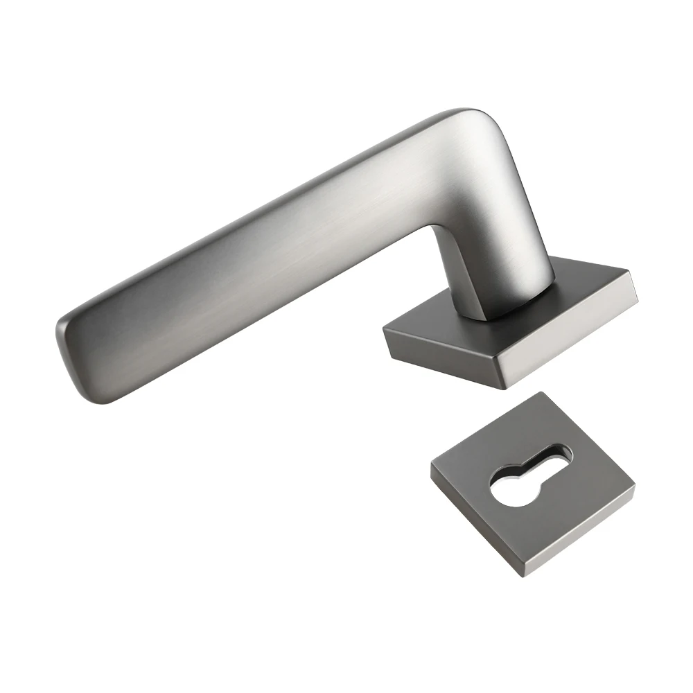 Gray long heavy duty doors accessories lever door handle