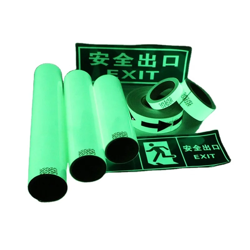 Plotter Laser Cutting Self-glow Reflective Film Luminous Tape Stickers Glow In The Dark