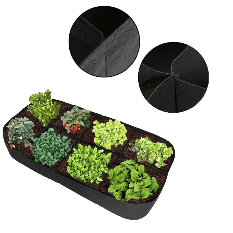 Planter 1/2/3/5/10/15 Gallon Felt Grow Bags Pots Garden Potato Felt Fabric Plant Bag with Handles