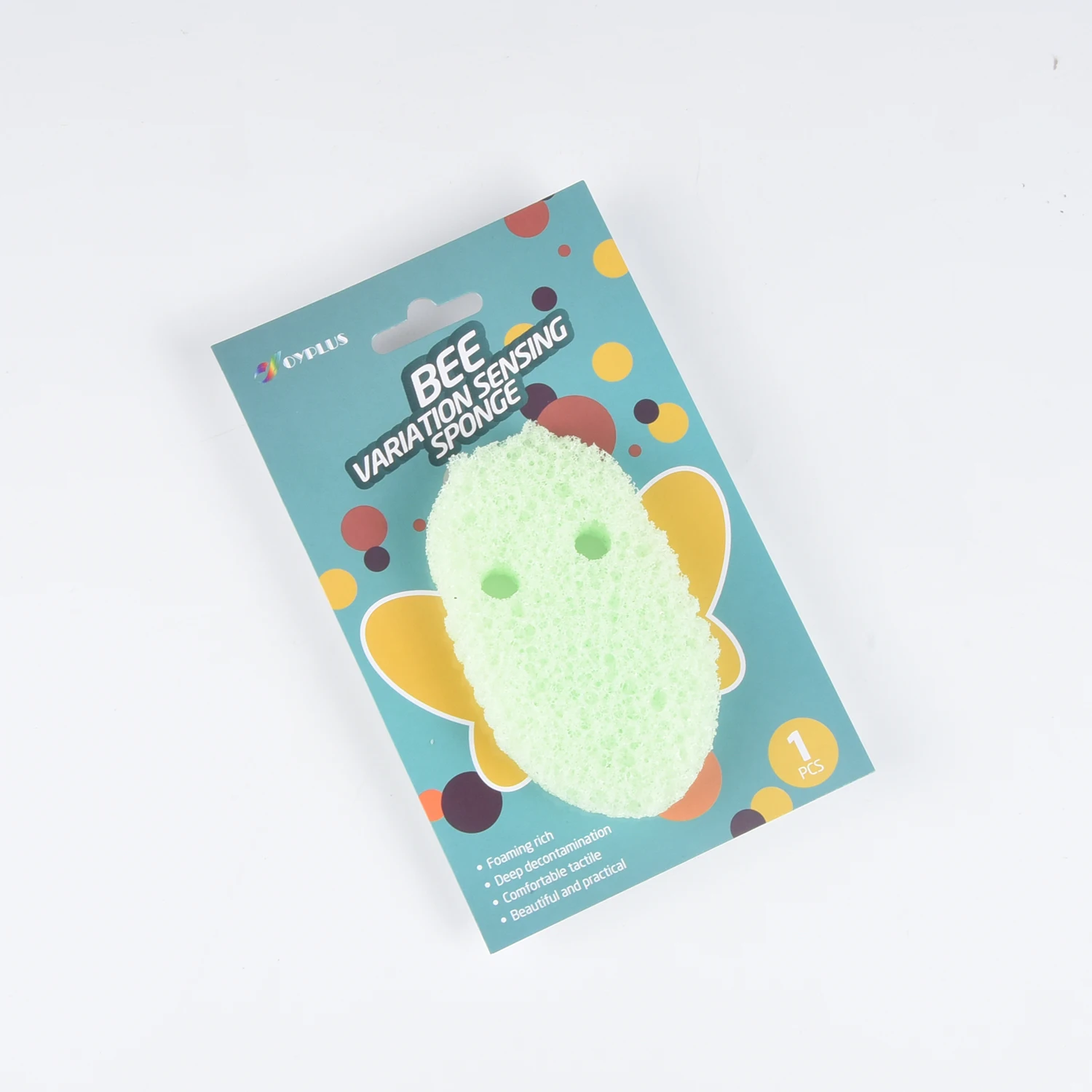 2024 New Second Generation Household cleaning Bee-Shaped Scrub temperature sensitive Sponge Premium PU Material for Kitchen