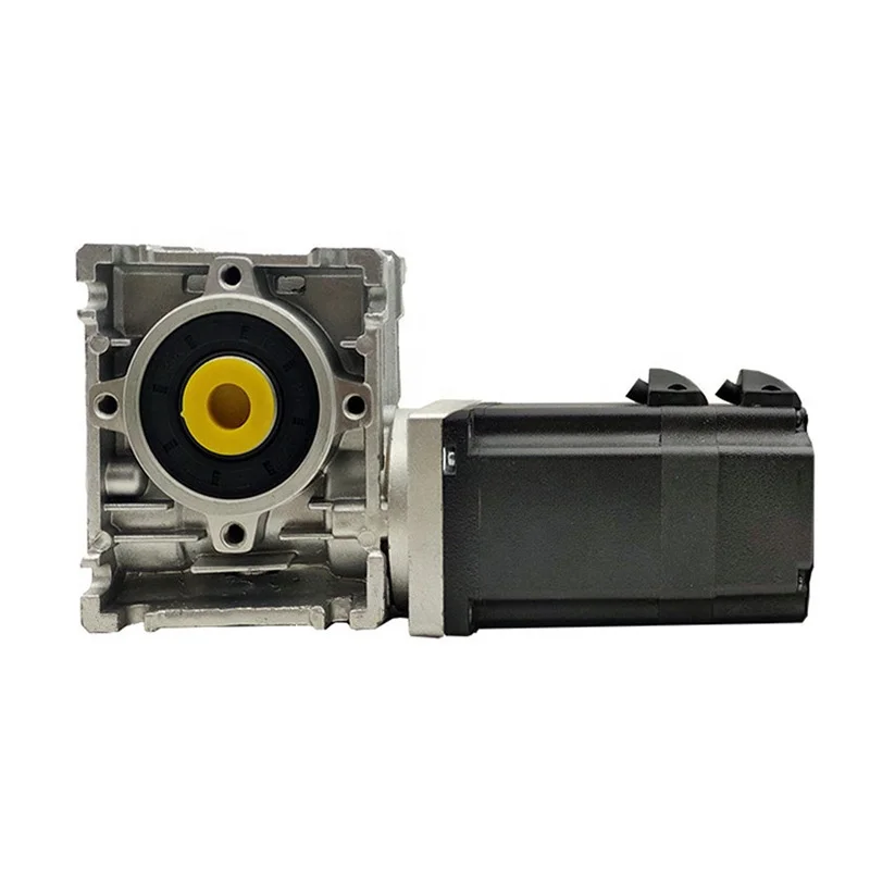 Worm Geared Brushless Dc Motor 200W BLDC Motor 60mm 48V NEMA24 Motor with Worm Gearbox Reducer