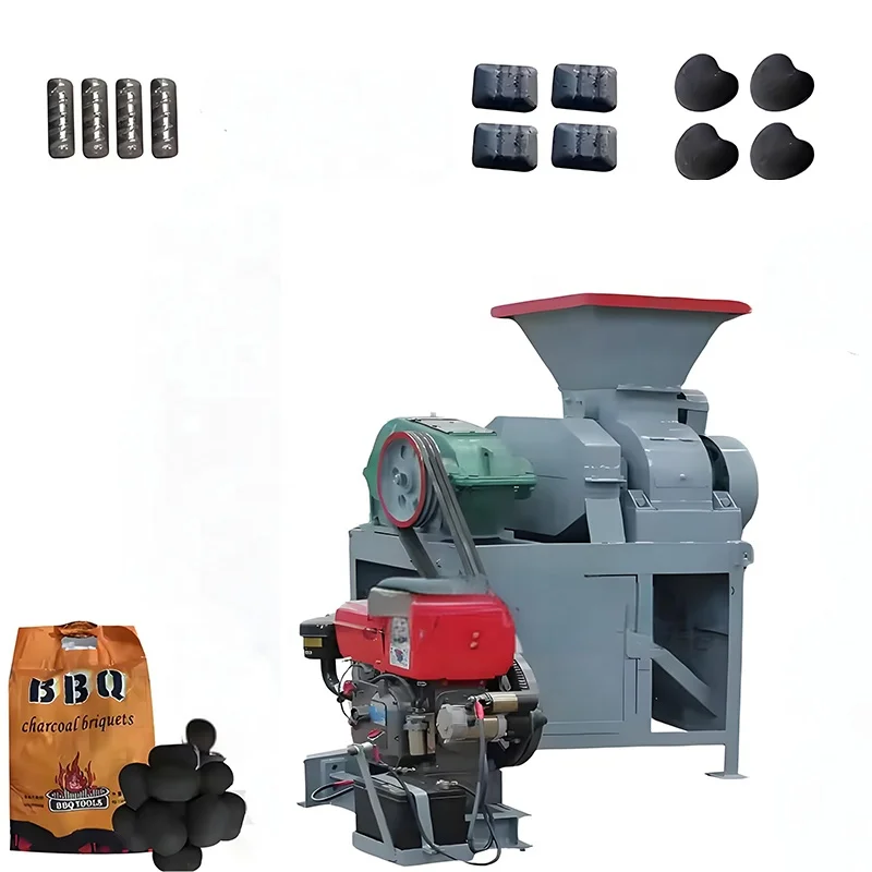 china manufacturer provides briquette ball pressing equipment iron fines charcoal pressing making machine