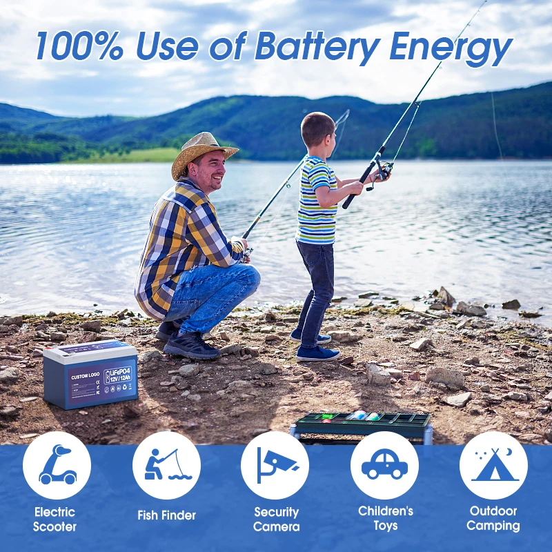 LiFePO4 Prismatic 12V 12AH Lithium Ion 12 Volt Battery 12v Lithium Battery Lifepo4 Battery 12v 12ah