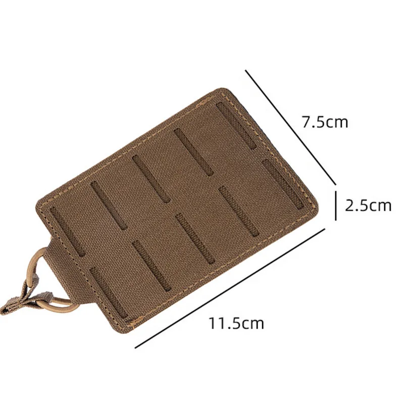 Laser Cut Black Tactical Slingle Mag Pouch Molle Tactical Magazine Pouch for Single 5.56 mm Mags