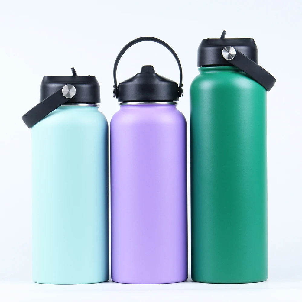 Hot Sell 1000 ml reusable Sports water bottle double Wall insulated stainless steel water bottle with custom logo