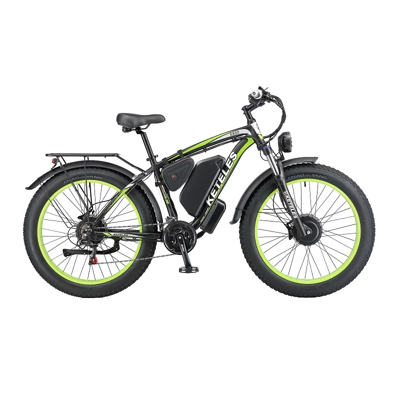 KETELES K800 2000W Motor 23AH Lithium Battery US Stock Two Wheel Drive EBike 26\