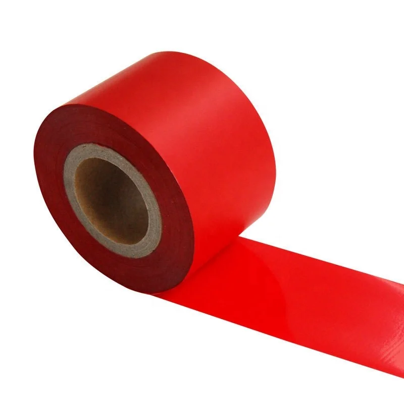 2023 wash care resin ribbon for satin ribbon Textile Ttr Printing Machine Supplier white gold thermal transfer satin ribbon