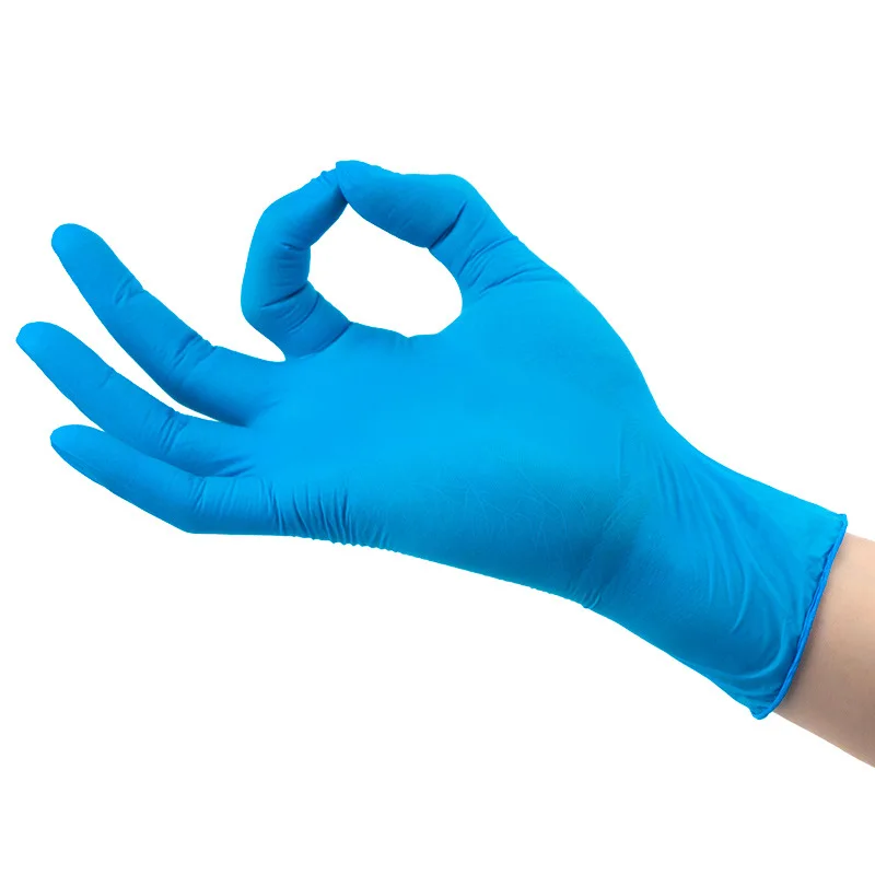 Powder free pure nitrile glove  black bule white pink Kitchen Tattoo waterproof gardening chemical resistant  nitrile glove